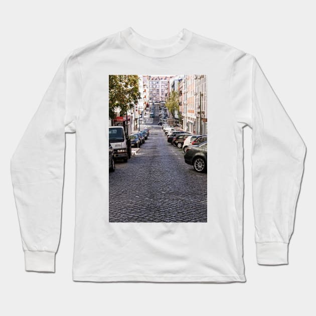 The Streets Of Lisbon - 1 © Long Sleeve T-Shirt by PrinceJohn